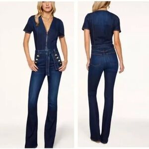 Rant Brook Helena Denim Jumpsuit Dark Rinse Size 28